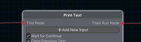 A RunnableNode, showing the special runnable ports.